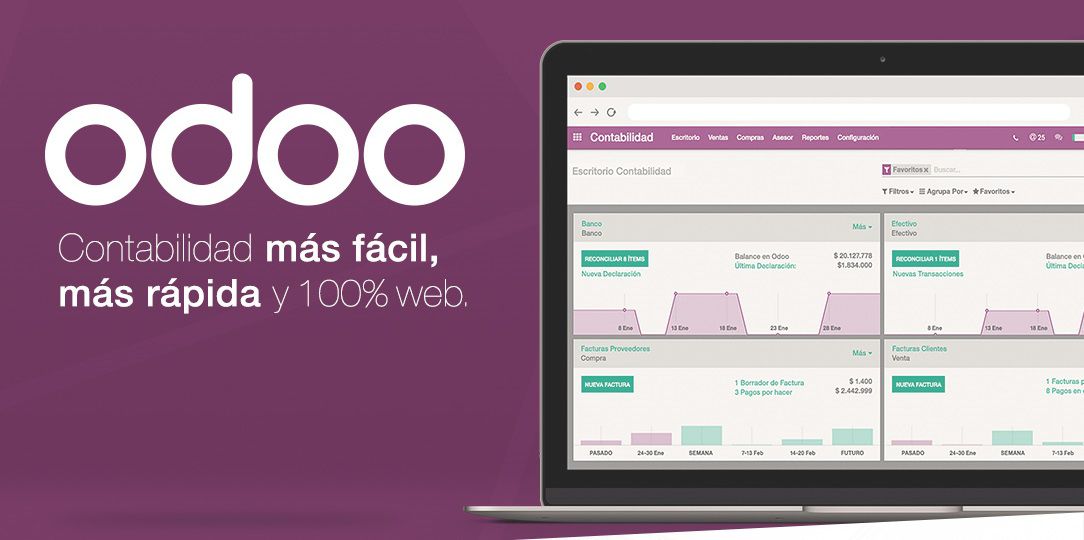 Odoo • Una imagen con una leyenda